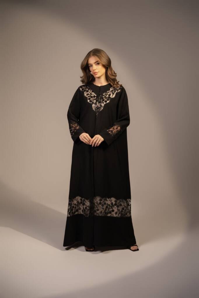 Abaya Black Lace
