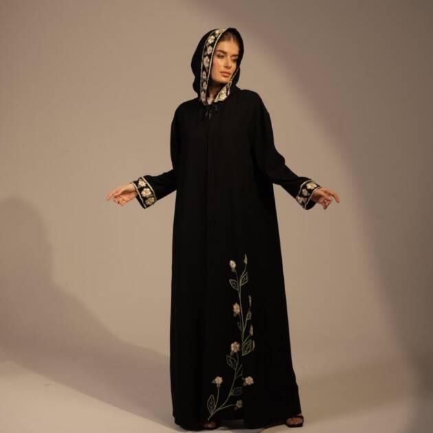 Abaya Midnight Orchid